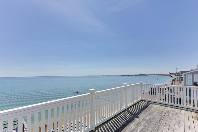 561 Commercial St, Provincetown, MA 02657 - wooden terrace with a water view