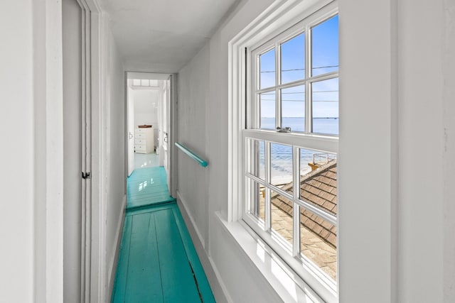 561 Commercial St, Provincetown, MA 02657 - corridor with a water view and baseboards
