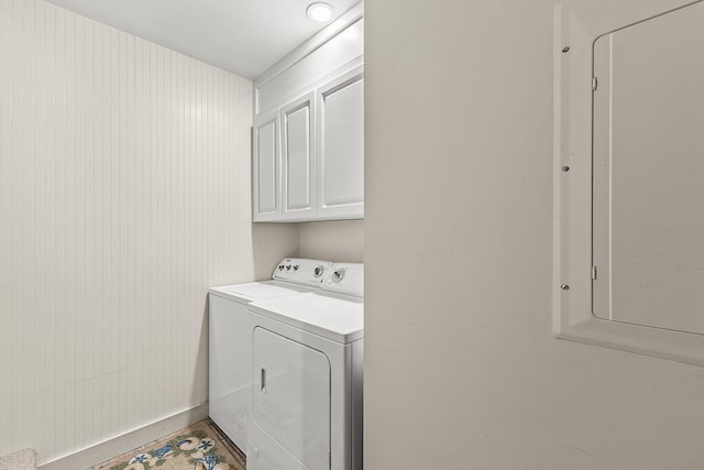 152 Algonquin Ave, Mashpee, MA 02649 - washroom featuring washer and dryer and cabinet space