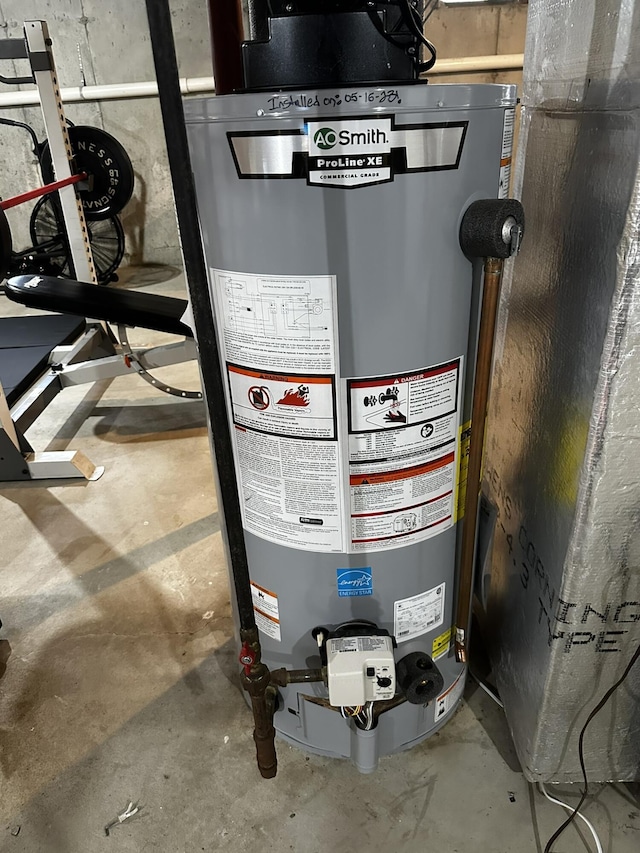 121 Camp St Unit 108, West Yarmouth, MA 02673 - utility room with gas water heater