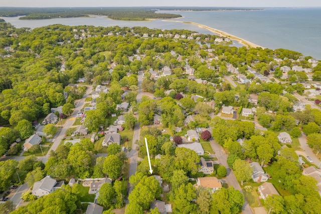 64 Uncle Percys Rd, Mashpee, MA 02649 - aerial view of residential area featuring a nearby body of water