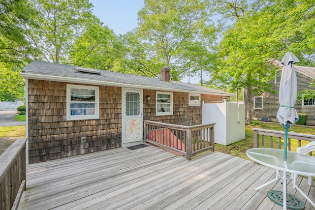 64 Uncle Percys Rd, Mashpee, MA 02649 - view of wooden deck