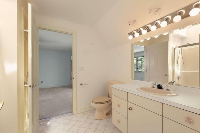 34 Marla Ln, Hatchville, MA 02536 - full bath with toilet, baseboards, a shower, and vanity