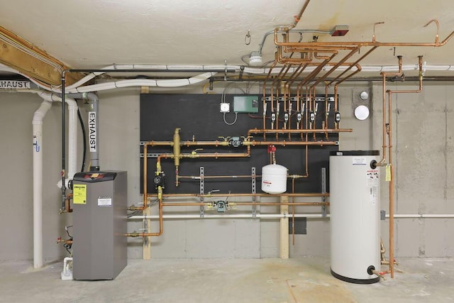 34 Marla Ln, Hatchville, MA 02536 - utility room featuring gas water heater
