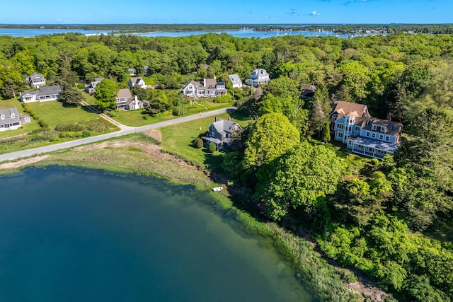 10 Squeteague Harbor Rd, Cataumet, MA 02534 - aerial view of a forest and a large body of water