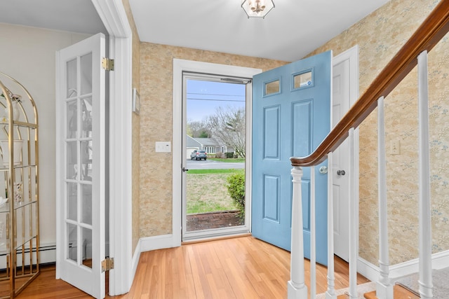 105 Rolling Hitch Rd, Centerville, MA 02632 - foyer with wood finished floors and baseboards
