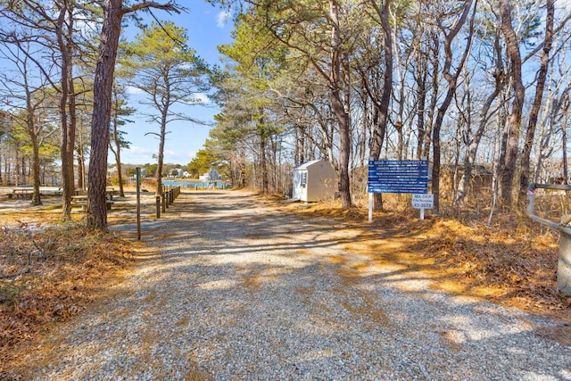 view of road