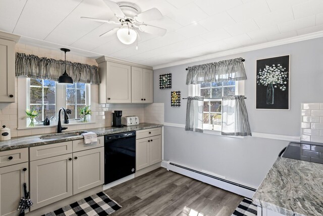16 Samoset Rd, South Yarmouth, MA 02664 - full bathroom with a wainscoted wall, vanity, and a shower with curtain