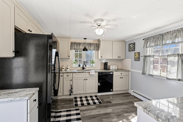 16 Samoset Rd, South Yarmouth, MA 02664 - bedroom featuring wood finished floors, ornamental molding, and a ceiling fan
