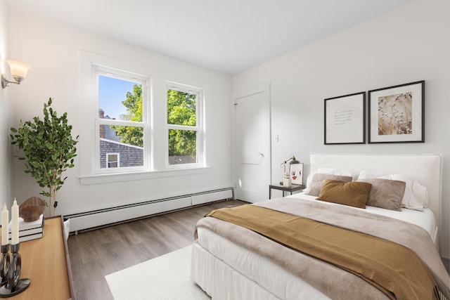 30 Terry Ct, Hyannis, MA 02601 - bedroom featuring a baseboard radiator and wood finished floors