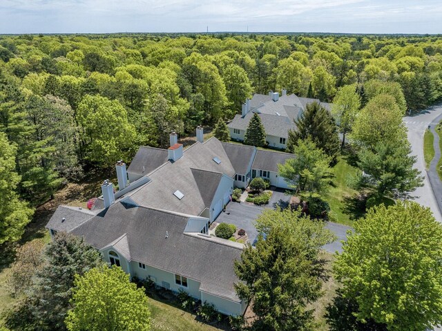 9 Longwood Rd, Mashpee, MA 02649 - aerial view of residential area featuring a large body of water and a forest