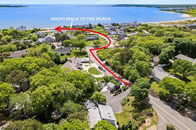 130 Wimbledon Dr, West Yarmouth, MA 02673 - aerial perspective of suburban area featuring a large body of water