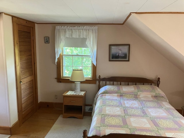 131 Forest Beach Rd, South Chatham, MA 02659 - bedroom with wood finished floors and crown molding