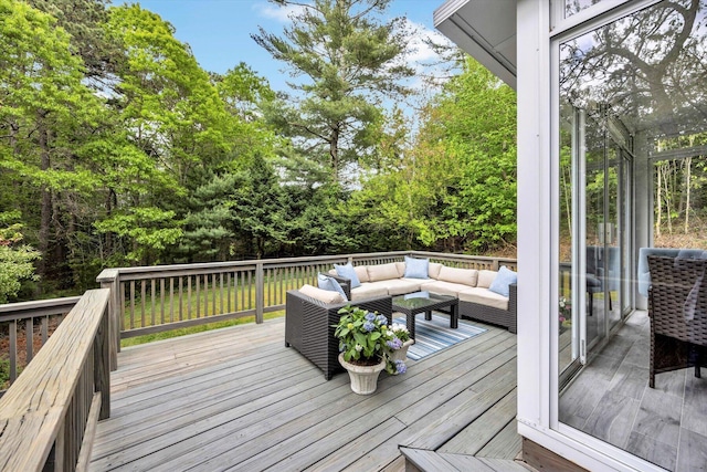 13 Pickerel Way, Forestdale, MA 02644 - deck with an outdoor hangout area