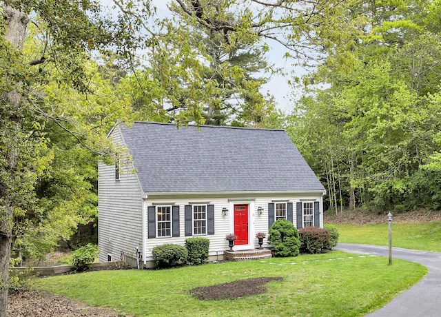 13 Pickerel Way, Forestdale, MA 02644 - cape cod-style house featuring a shingled roof and a front yard