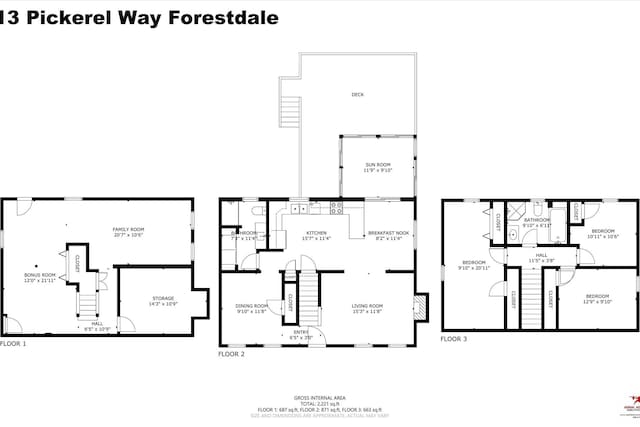 13 Pickerel Way, Forestdale, MA 02644 - home floor plan