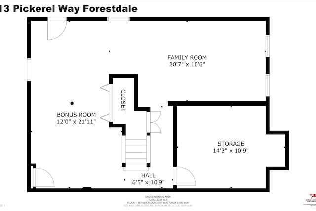 13 Pickerel Way, Forestdale, MA 02644 - property floor plan