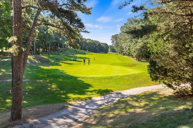 248 Kates Path, Yarmouth Port, MA 02675 - surrounding community featuring view of golf course, a lawn, and view of scattered trees