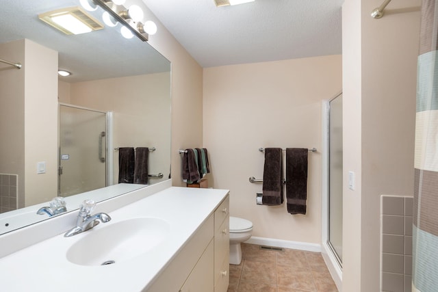 248 Kates Path, Yarmouth Port, MA 02675 - bathroom featuring a shower stall, vanity, and tile patterned floors