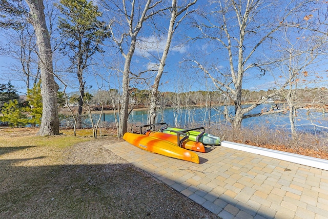 20 Chase St, West Harwich, MA 02671 - view of patio / terrace with a water view