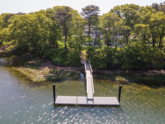 20 Chase St, West Harwich, MA 02671 - dock featuring a water view and view of wooded area