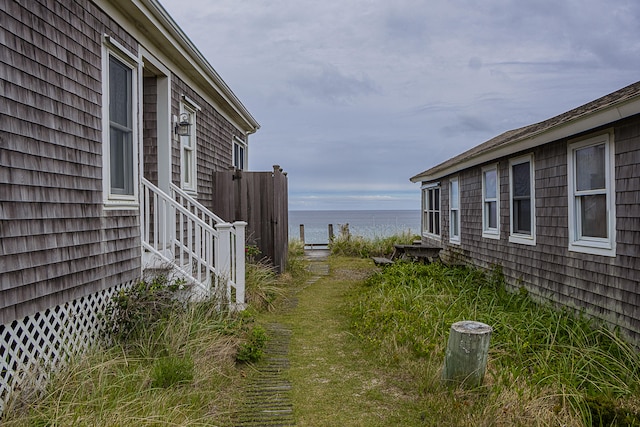 99 Shore Blvd Unit A, East Sandwich, MA 02537 - view of yard featuring a water view