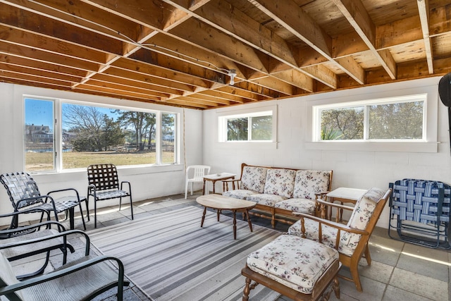 interior space with plenty of natural light
