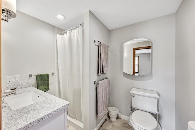 3 Amber Way, Truro, MA 02666 - full bathroom with vanity, a shower with shower curtain, and recessed lighting