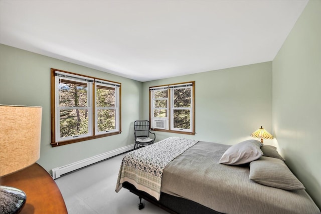 3 Amber Way, Truro, MA 02666 - bedroom featuring baseboard heating and cooling unit