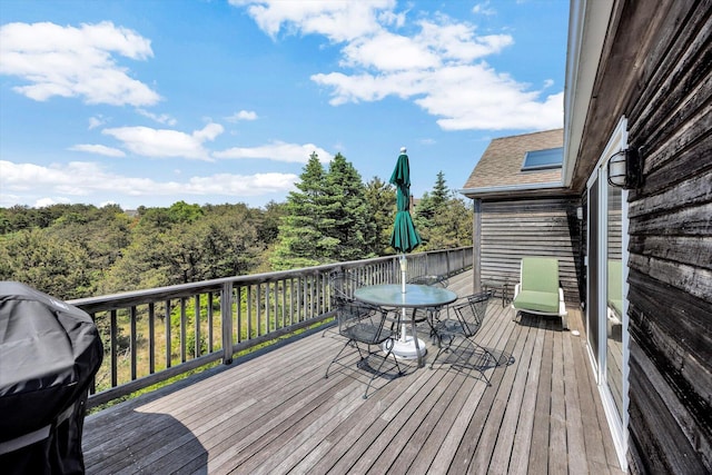 3 Amber Way, Truro, MA 02666 - deck with outdoor dining space and area for grilling