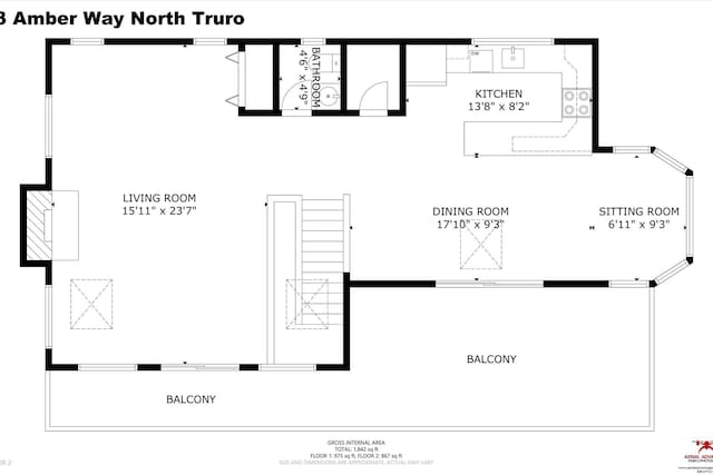 3 Amber Way, Truro, MA 02666 - view of room layout