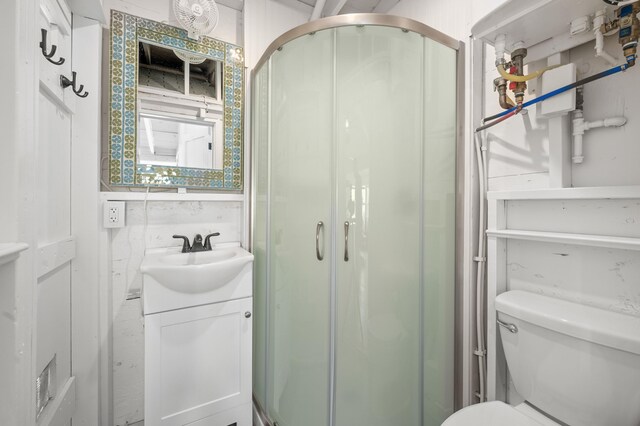 241 Old Wharf Rd Unit 90, Dennis Port, MA 02639 - full bath with a shower stall, toilet, and vanity
