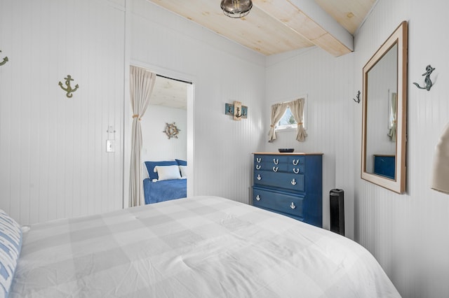 241 Old Wharf Rd Unit 90, Dennis Port, MA 02639 - bedroom featuring beam ceiling