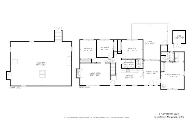 6 Harrington Way, Hyannis, MA 02601 - property floor plan