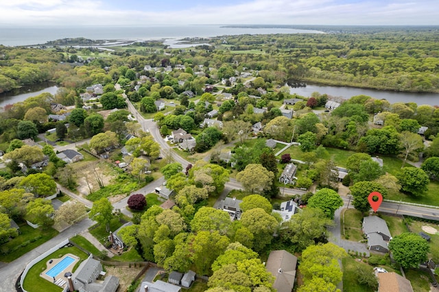 6 Harrington Way, Hyannis, MA 02601 - drone / aerial view of a large body of water and a forest