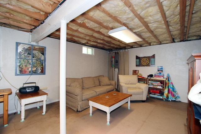 19 Featherbed Ln, Brewster, MA 02631 - living room with concrete flooring