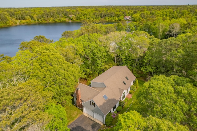 23 Walkerwoods Dr, Harwich, MA 02645 - aerial view of a heavily wooded area and a nearby body of water
