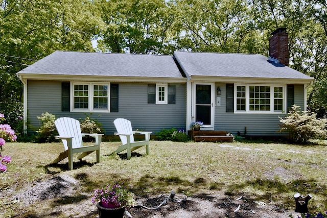 4 Spinnaker Ln, Pocasset, MA 02559 - ranch-style home featuring a chimney and roof with shingles