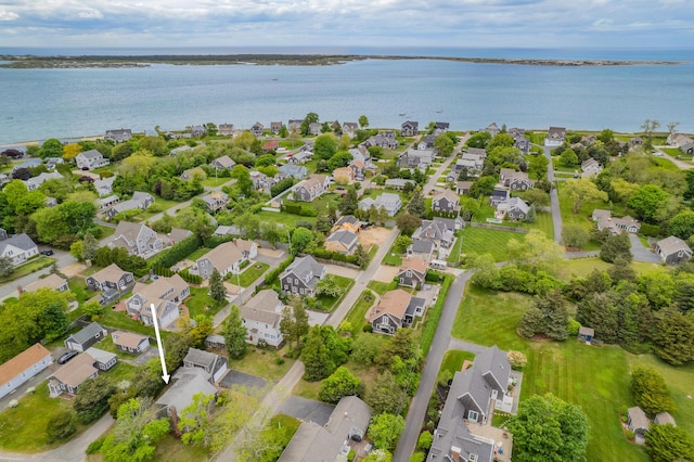 7 George St, Barnstable, MA 02630 - aerial view of property and surrounding area with a nearby body of water and nearby suburban area