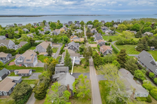 7 George St, Barnstable, MA 02630 - aerial view of residential area featuring a large body of water