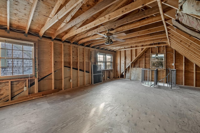 7 George St, Barnstable, MA 02630 - miscellaneous room with an upstairs landing and lofted ceiling