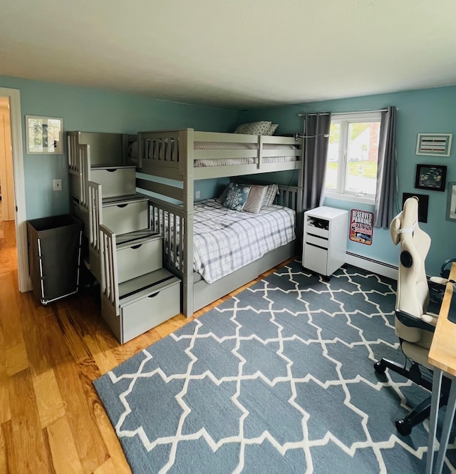 29 Chipman Rd, Sandwich, MA 02563 - bedroom featuring wood finished floors and a baseboard radiator