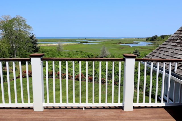 20 Boat Meadow Way, Eastham, MA 02642 - wooden terrace with a water view
