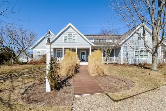 view of front of home featuring a porch