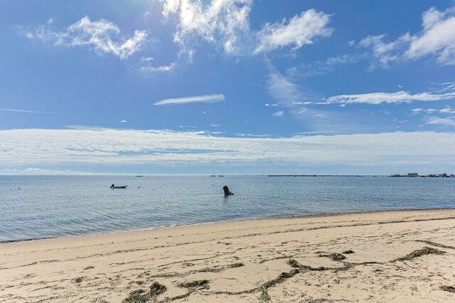 property view of water with a beach view