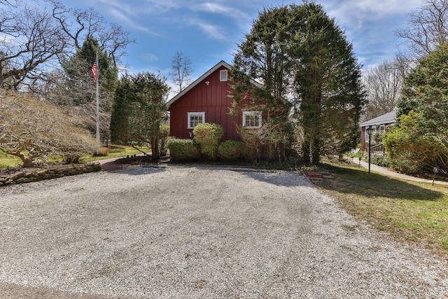 248 N Falmouth Hwy, North Falmouth, MA 02556 - view of property exterior featuring board and batten siding and a barn