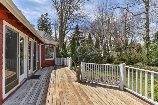 248 N Falmouth Hwy, North Falmouth, MA 02556 - view of wooden deck