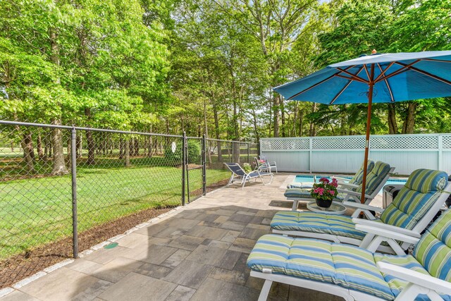 100 Mid-Iron Way Unit 7021, Mashpee, MA 02649 - view of pool with a gate, a lawn, and fence