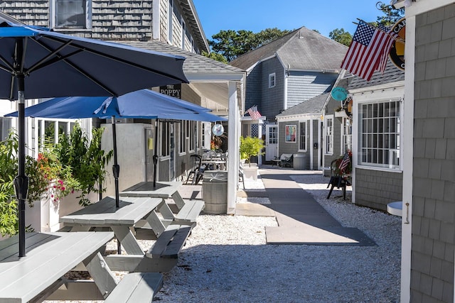 view of home's community featuring a patio