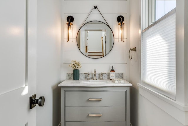 bathroom featuring vanity